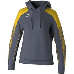 Erima Evo Star Kapuzensweat Damen - Grau / Gelb