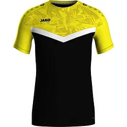 Jako Iconic T-Shirt Enfants - Noir / Jaune Tendre
