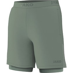 Jako Power Short 2-En-1 Femmes - Vert Menthe