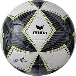 Erima Senzor Star Match Minibal - Zwart / Grijs