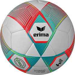 Erima Hybrid Lite 290 (Size 4) Lightbal - Koraal / Petrol