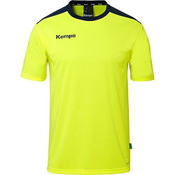 Kempa Emotion 27 Shirt Korte Mouw Heren - Fluogeel / Marine