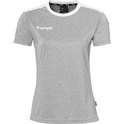 Kempa Trikot Kurzarm Damen - Dunkelgrau Meliert / Weiß