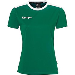 Kempa Shirt Korte Mouw Dames - Groen / Wit