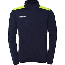 Kempa Emotion 27 Veste D'entraînement Polyester Enfants - Marine / Jaune Fluo