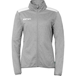 Kempa Emotion 27 Trainingsjacke Polyester Damen - Dunkelgrau Meliert / Weiß