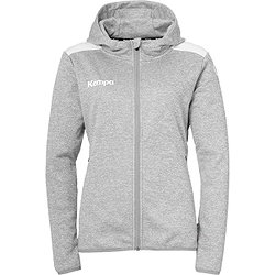 Kempa Emotion 27 Sweat À Capuche Femmes - Gris Foncé Mélange / Blanc