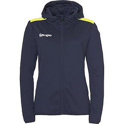 Kempa Emotion 27 Sweat À Capuche Femmes - Marine / Jaune Fluo