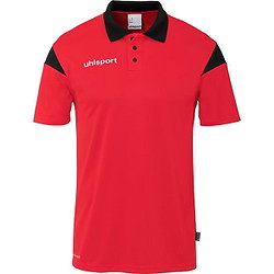 Uhlsport Squad 27 Polo Heren - Rood / Zwart
