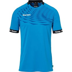 Kempa Wave 26 Maillot Manches Courtes Enfants - Bleu Kempa