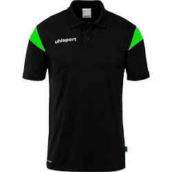 Uhlsport Squad 27 Polo Hommes - Noir / Vert Fluo