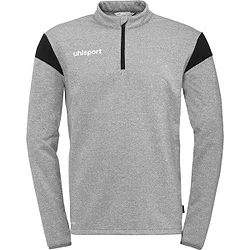 Uhlsport Squad 27 Ziptop Heren - Donkergrijs Gemeleerd / Zwart