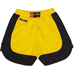 Spalding Hustle Basketbalshort Kinderen - Geel / Zwart
