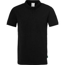 Uhlsport Essential Prime Poloshirt Kinder - Schwarz / Weiß