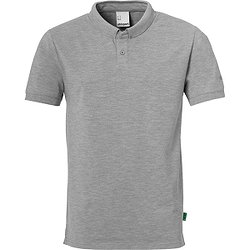 Uhlsport Essential Prime Polo Enfants - Gris Foncé Mélange / Noir