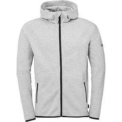 Uhlsport Id Sweat À Capuchon Enfants - Gris Foncé Mélange / Noir