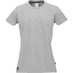 Uhlsport Id T-Shirt Femmes - Gris Foncé Mélange / Noir