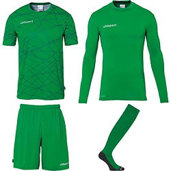 Uhlsport Prediction Bundle Set De Gardien De But Enfants - Vert / Blanc