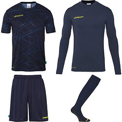 Uhlsport Prediction Bundle Keeperstenue Kinderen - Marine / Fluogeel