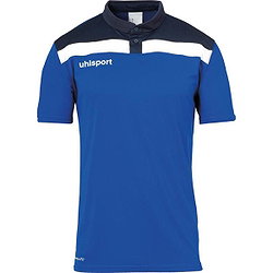 Uhlsport Offense 23 Polo Hommes - Royal / Marine / Blanc