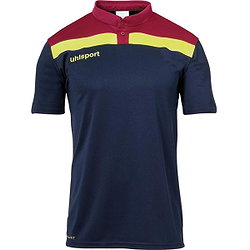 Uhlsport Offense 23 Poloshirt Kinder - Marine / Bordeaux / Neongelb