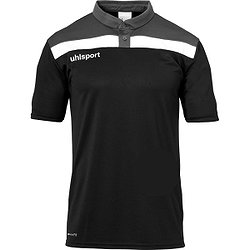 Uhlsport Offense 23 Poloshirt Kinder - Schwarz / Anthrazit / Weiß