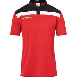 Uhlsport Offense 23 Polo Enfants - Rouge / Noir / Blanc