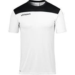 Uhlsport Offense 23 T-Shirt Hommes - Blanc / Noir / Anthracite