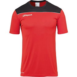 Uhlsport Offense 23 T-Shirt Kinderen - Rood / Zwart / Wit