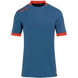 Kempa Player Shirt Korte Mouw Kinderen - Ijsgrijs / Fluorood