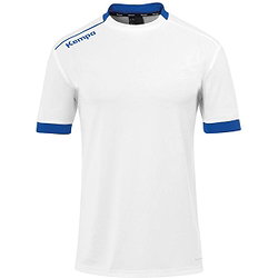 Kempa Player Maillot Manches Courtes Enfants - Blanc / Royal