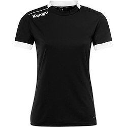 Kempa Player Maillot Manches Courtes Femmes - Noir / Blanc