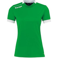 Kempa Player Shirt Korte Mouw Dames - Groen / Wit