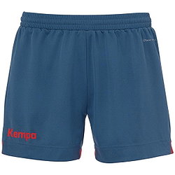 Kempa Player Short Femmes - Gris Glacé / Rouge Fluo