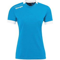 Kempa Player Maillot Manches Courtes Femmes - Bleu Kempa / Blanc