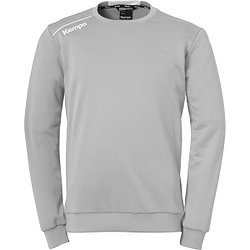 Kempa Player Sweat Enfants - Gris Foncé Mélange / Blanc