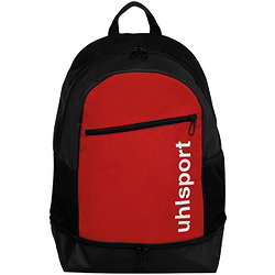 Uhlsport Essential Sac À Dos Multifonction Avec Compartiment Inférieur - Rouge / Noir