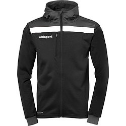 Uhlsport Offense 23 Trainingsjacke Mit Kapuze Kinder - Schwarz / Anthrazit / Weiß