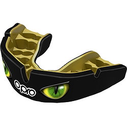 Opro Instant Custom Dentist Fit Eyes Mundschutz - Schwarz / Grün / Gold