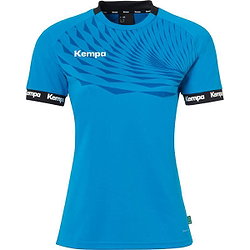 Kempa Wave 26 Maillot Manches Courtes Femmes - Bleu Kempa / Royal