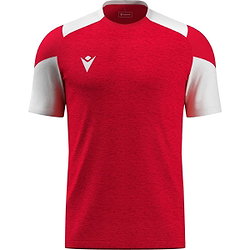 Macron Glory Golem Maillot Manches Courtes Enfants - Rouge / Blanc