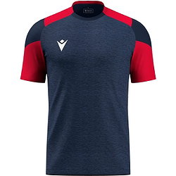Macron Glory Golem Maillot Manches Courtes Enfants - Marine / Rouge