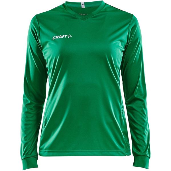 Craft Squad Solid Voetbalshirt Lange Mouw Dames - Groen