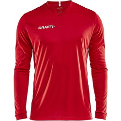 Craft Squad Solid Voetbalshirt Lange Mouw Kinderen - Rood