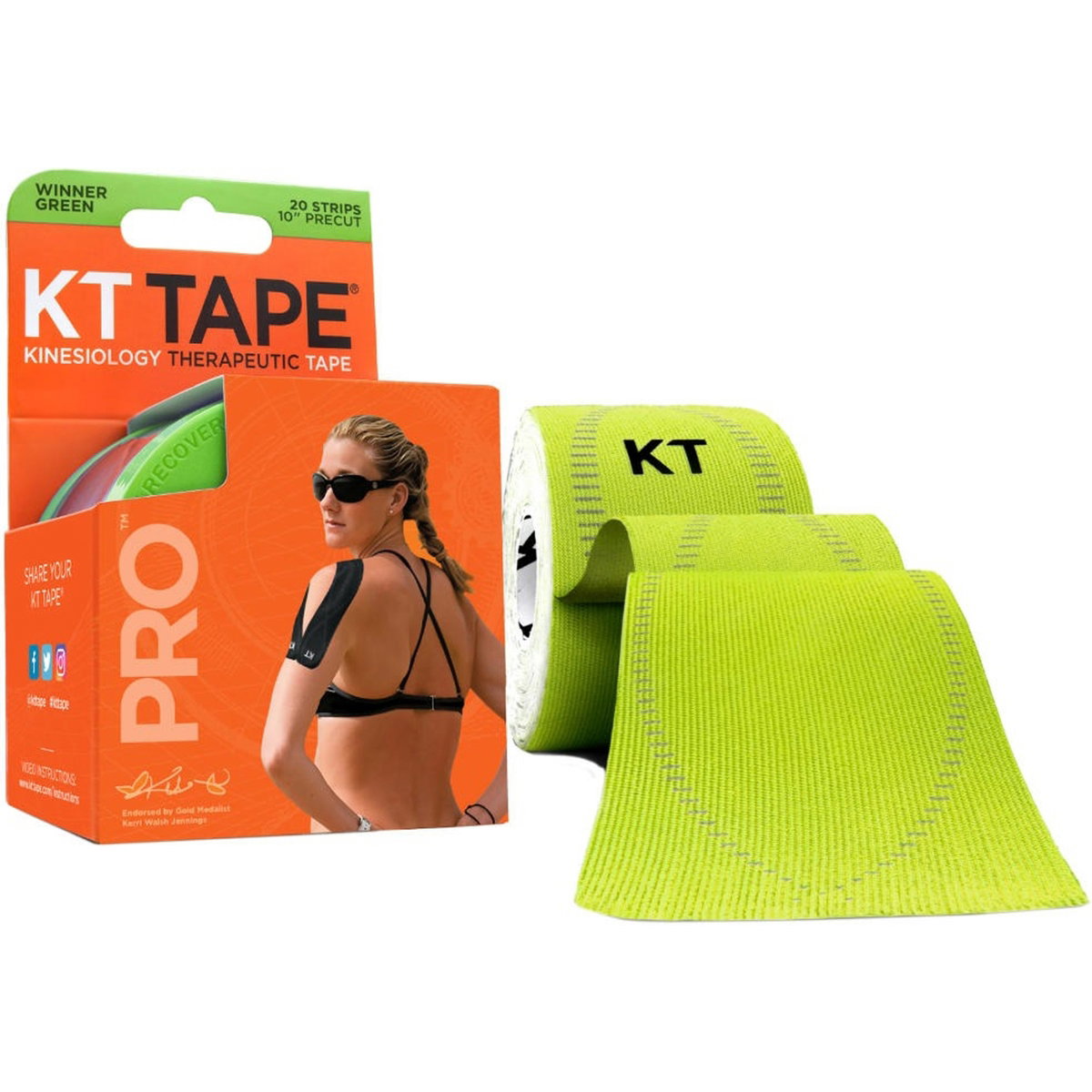 KT Tape Original Jumbo Tape Voorgesneden - 38 Meter | Zwart