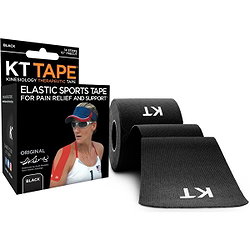 KT Tape Original Tape Vorgeschnittenes (5 X 25 Cm) - 20 Pcs - 5 Meter - Schwarz