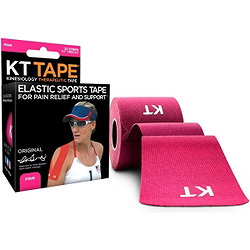 KT Tape Original Tape Vorgeschnittenes (5 X 25 Cm) - 20 Pcs - 5 Meter - Rosa