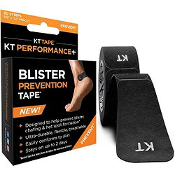 KT Tape Ruban De Prévention Des Ampoules Pré-Découpé (30 X 9Cm) - Noir