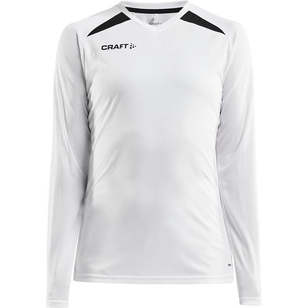 Craft Pro Control Impact Voetbalshirt Lange Mouw Dames - Wit / Zwart