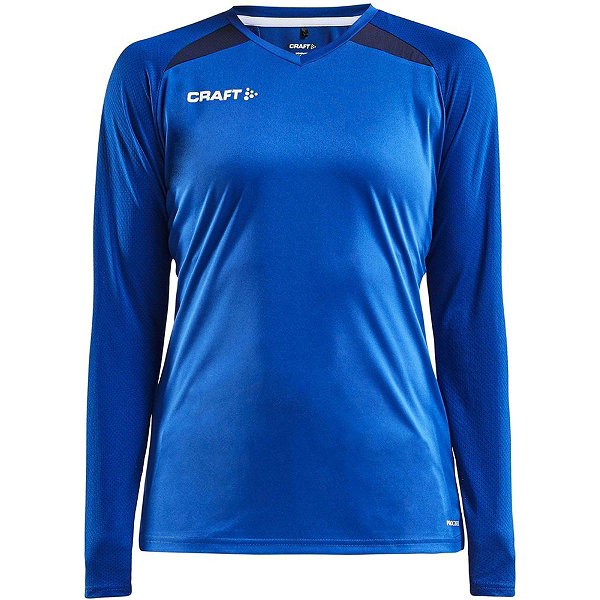 Craft Pro Control Impact Voetbalshirt Lange Mouw Dames - Royal / Wit